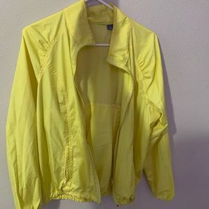 Vintage Oversized Yellow Windbreaker.
